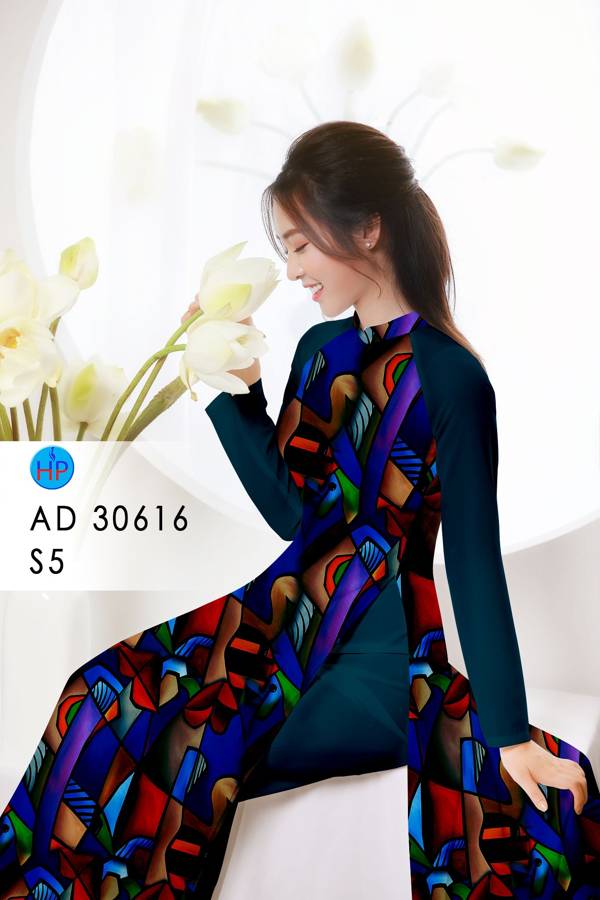 Vải Áo Dài Hoa Văn AD 30616 7